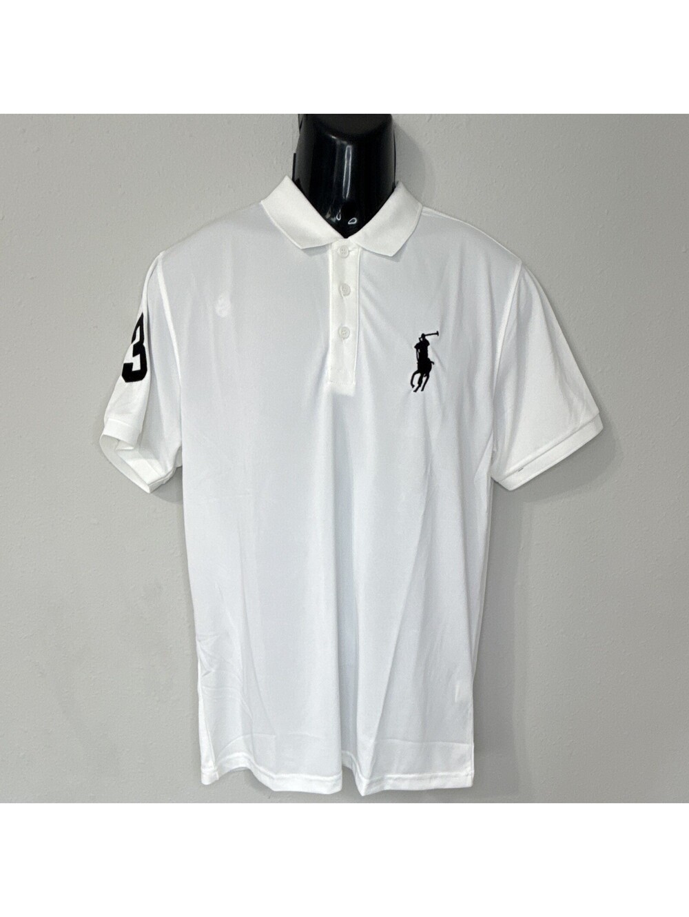 Polo Ralph Lauren Men’s XXL White Solid Short Sleeve Polo, Embroidered Logo